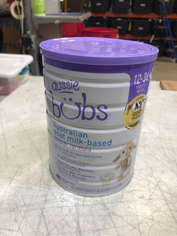 Photo 2 of Aussie Bubs Australian Goat Milk-Based Toddler Formula, For Kids 12-36 months, Made with Fresh Goat Milk, 28.2 oz (BB JUL 2024)