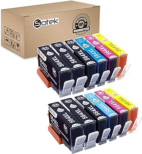 Photo 1 of Compatible Ink Cartridge for 564XL 564, Work with Photosmart 7520 6520 5520 5525 6510 Officejet 4610 4620 4622 Deskjet 3520 3521 3522 (4B, 2PB, 2C, 2M, 2Y, 12 Pack)
