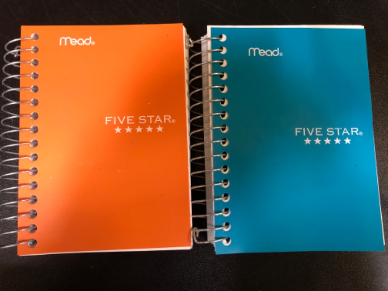 Photo 2 of 2 pack Various Colors Five Star Spiral Notebook, Fat Lil' Pocket Notebook, College Ruled Paper, 200 Sheets, 5-1/2" x 3-1/2", Assorted Colors, Color Will Vary, 1 Count (45388) (Pack of 2)
