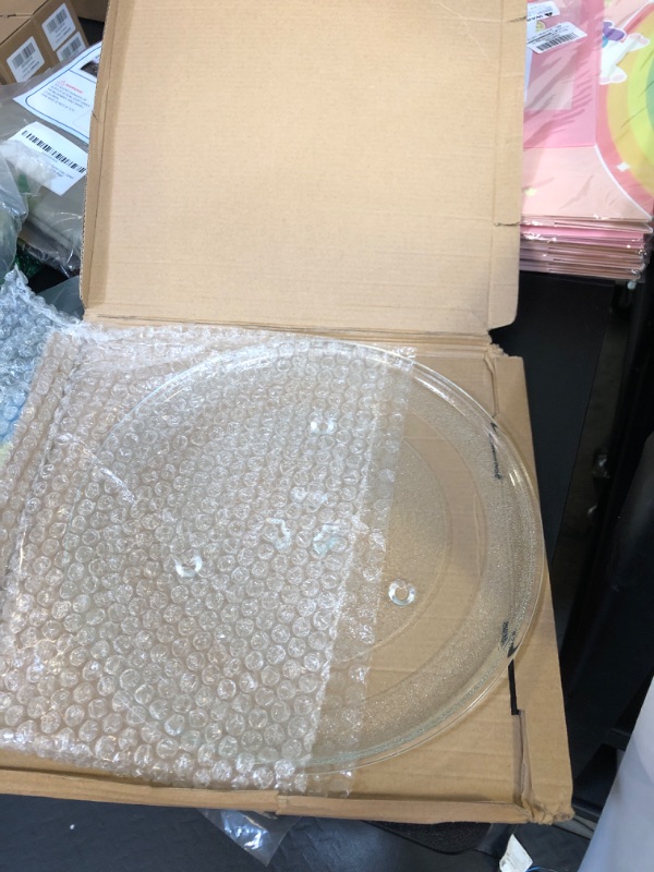 Photo 2 of 11.25" GE and Samsung -Compatible Microwave Glass Plate / Microwave Glass Turntable Plate Replacement - 11 1/4" Plate