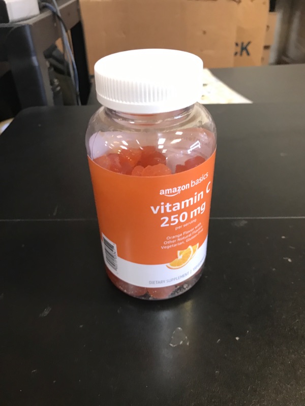 Photo 2 of Amazon Basics Vitamin C 250 mg Gummy, Orange, 150 Gummies (2 per Serving), Immune Health (Previously Solimo) EXP 3/2025