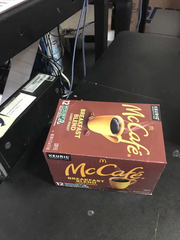 Photo 1 of McCafé Breakfast Blend Light Roast K-Cup Coffee Pods (12 Pods)
 EXP MAY 4 2025
