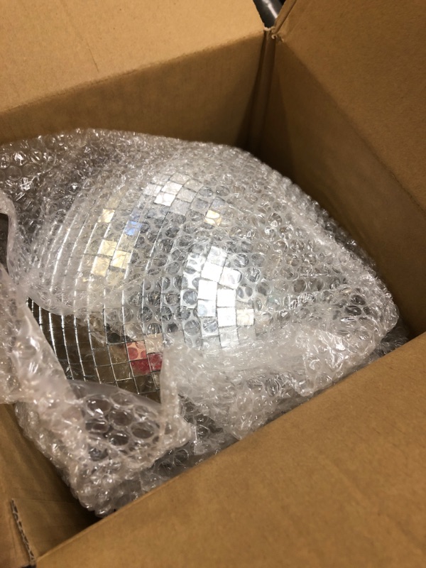 Photo 1 of 10" Mirror Disco Ball Great for a Party or Dj Light Effect Christmas