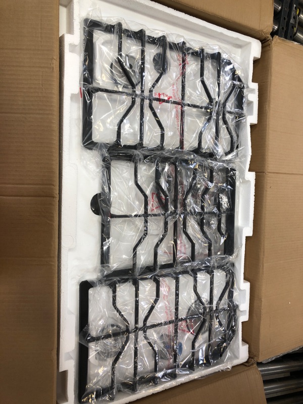 34 in. 5Burners Gas Cooktop in Stainless Steel with Propane Gas