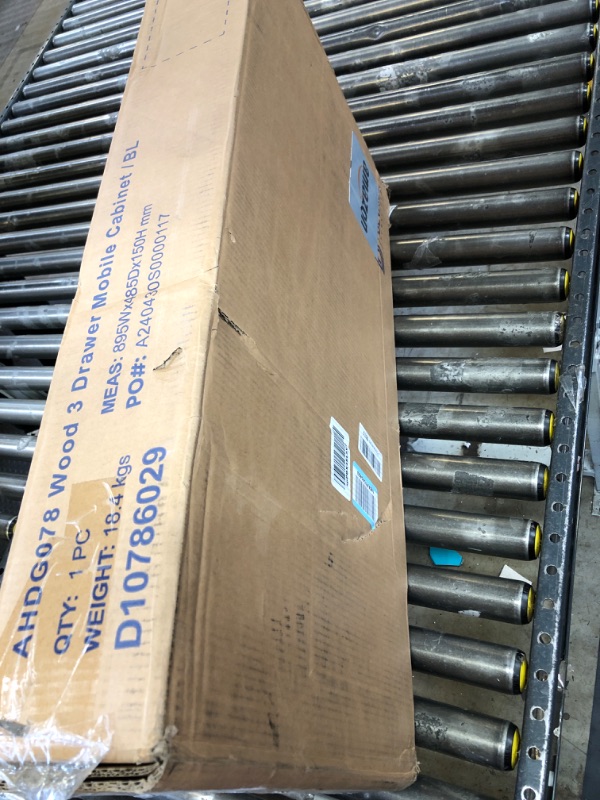 Photo 1 of DEVAISE 3 Drawer Rolling File Cabinet with Lock