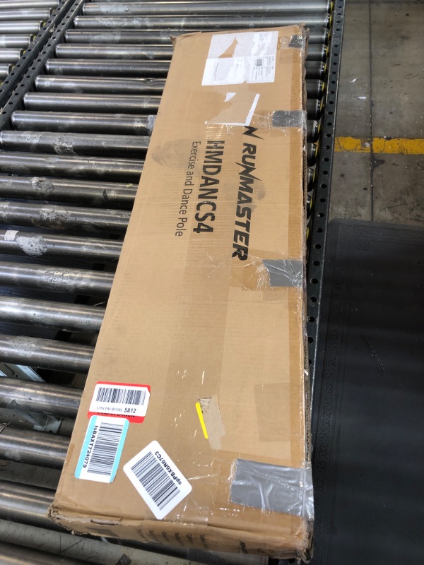 Photo 1 of Runmaster Premium Spinning and Static Dance Pole Kit - Portable 45mm Exercise Pole for Club, Party, Home Use - Easy Assembly, Sturdy Steel Construction with Silicone Rubber Protection - Silver