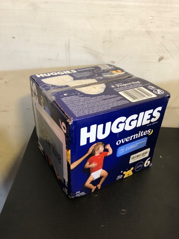 Photo 2 of Huggies Size 6 Overnites Baby Diapers: Overnight Diapers, Size 6 (35+ lbs), 