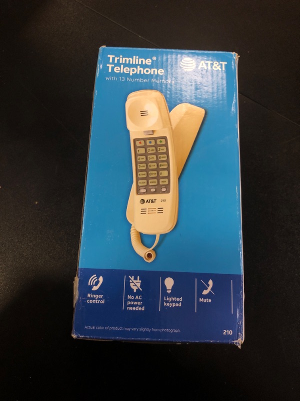 Photo 2 of AT and T TRIMLINE 210 Corded Home Phone