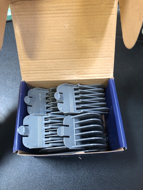 Photo 2 of 3 Inch Hair Clipper Combs Guides, Hair Clipper Guards 1 & 1/4" 1 & 1/2" 2", Mega NO.16 NO.12 NO.10 fits for most Wahl Clippers (8pcs Mega Set, Gray)