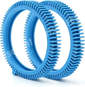 Photo 1 of 2 Pack 896584000-143 Blue Front Tire Kit with Super Hump - Replacement for Hayward Poolvergnuegen Select Pool Cleaners
