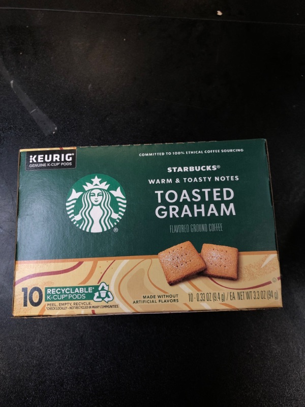 Photo 2 of Starbucks Toasted Graham Flavored Medium Roast K-Cup Toasted Graham 10 Count (Pack of 1) EXP NOV 14 2024