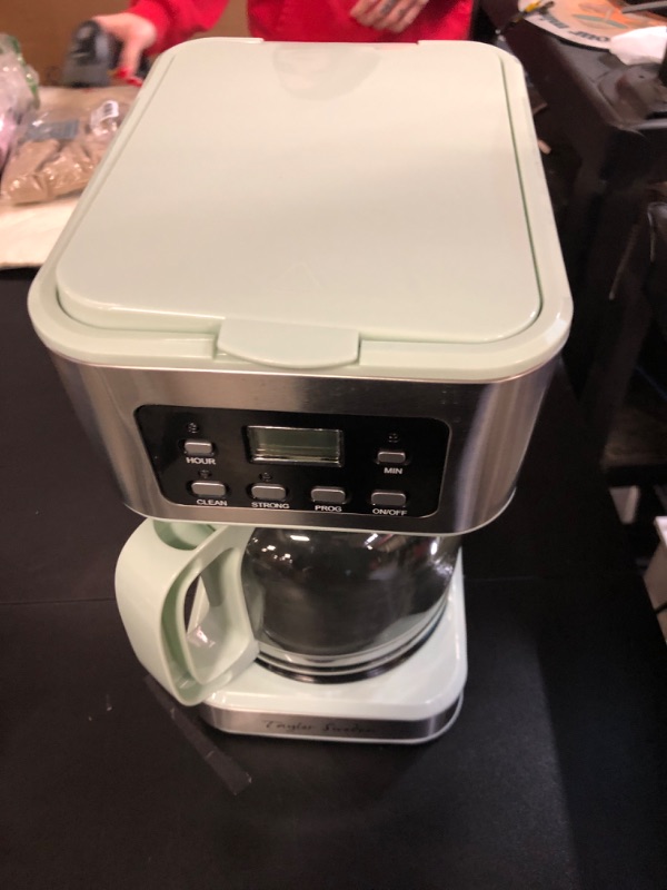 Taylor Swoden 12Cup Programmable Coffee Maker, Regular & Strong Brew