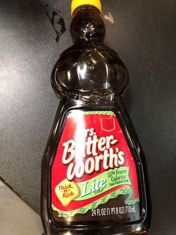 Photo 2 of Mrs. Butterworth's Lite Thick and Rich Pancake Syrup, 24 oz. NOV 2024