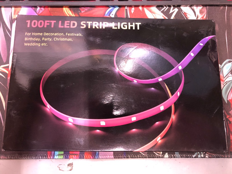 Photo 2 of 100ft Smart LED Strip Lights, Hedynshine Dimmable Color Changing by 40key Remote