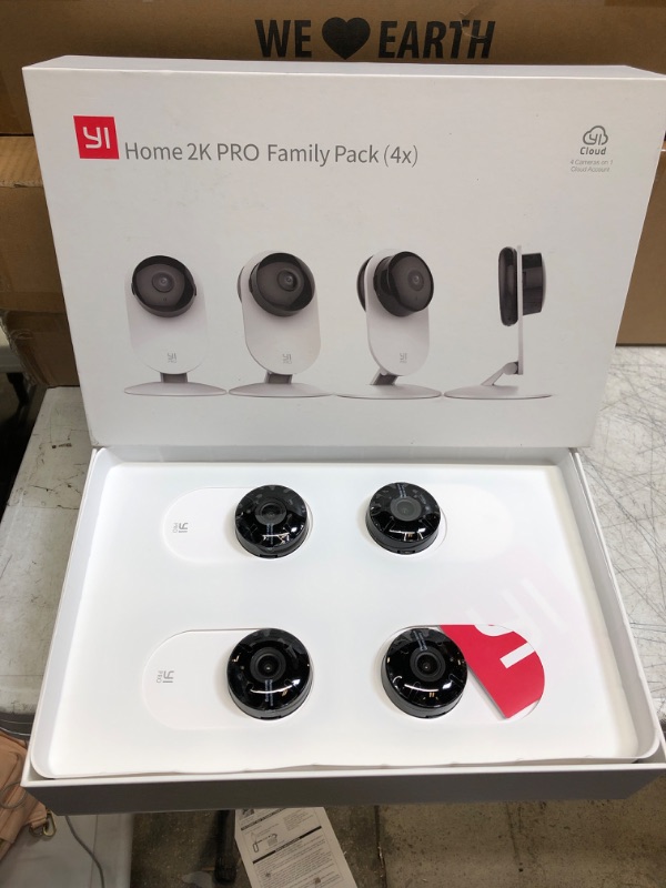 Photo 2 of YI Pro ?? 4PC Home Security Camera, 2.4Ghz Indoor IP Camera with Person, Vehicle, Animal Detection, Phone App for Baby, Pet, Dog Monitoring, Works with Alexa and Google Assistant 2K pro 4pc