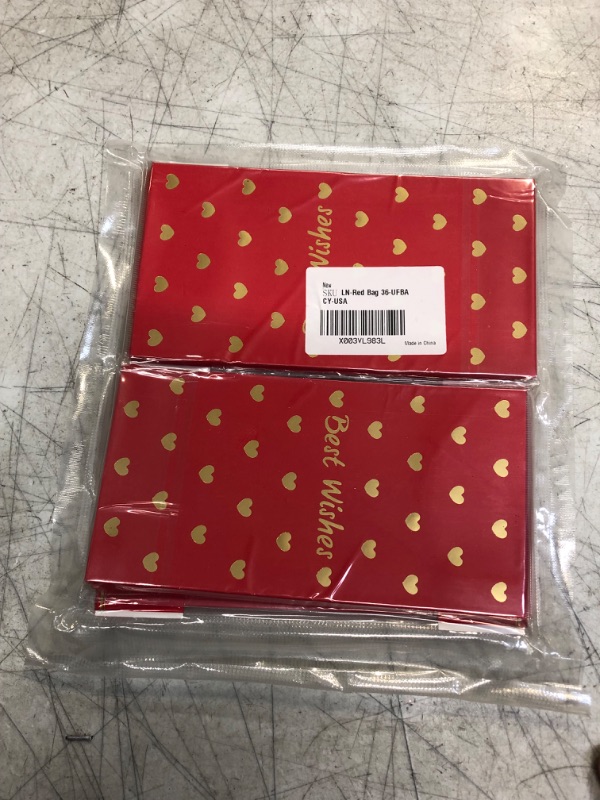 Photo 2 of 36PCS Chinese Red Envelopes, Chinese New Year Hong Bao Packet Red Gold Lucky Money Pockets 6.6x3.5 Inch for New Year Spring Festival Wedding Birthday Supplies
