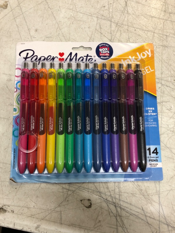 Photo 2 of Paper Mate InkJoy Gel Medium Point Pens, Assorted Ink - 14 pack
