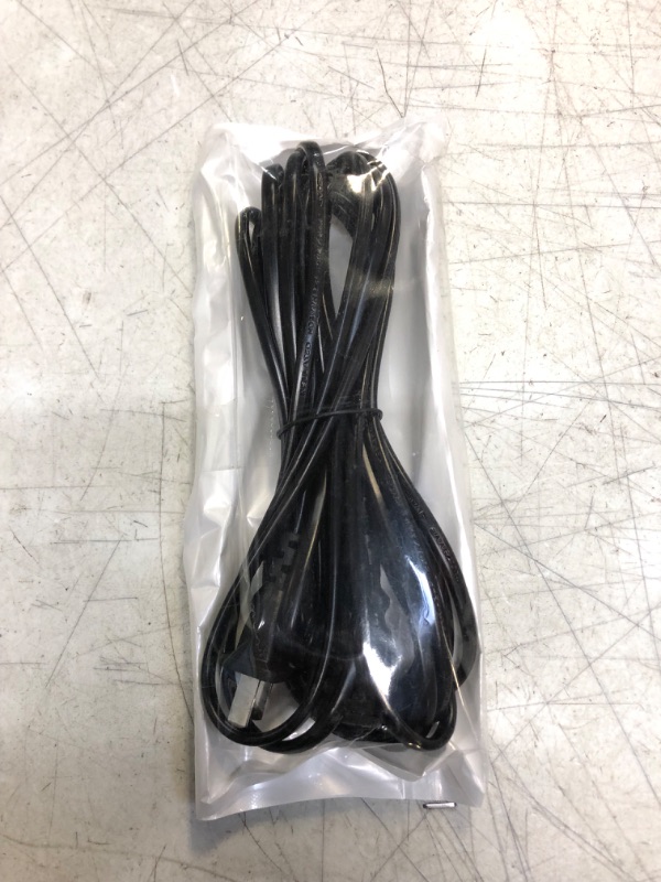 Photo 2 of 16.4ft 2 Prong AC Power Extension Cord Cable 125V 10A 2-Prong 2 Outlets for TCL Roku Samsung LG Haier Sony Insignia Jvc Sharp Toshiba Vizio Hisense Smart LCD TV, Computer, Monitor, Appliance & More