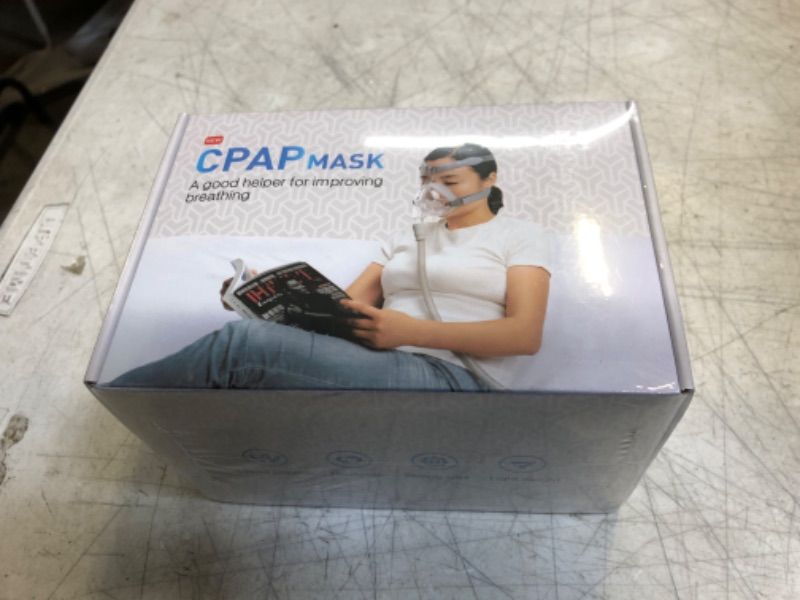 Photo 2 of CPAP Masks Full Face - Replacement Set for F20 - Covers Mouth and Nasal - Includes Headgear, Elbow/Swivel and Nasal Cushion - Suitable for CPAP Machine - Reusable CPAP Supplies - Medium