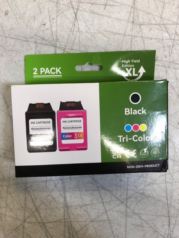 Photo 2 of UltraInk 63XL Ink Cartridge Black and Color Combo Pack for HP Ink 63 63XL High Yield Replacement Fit for Envy 4510 4520 4522 HP OfficeJet 3830 4650 5200 5255 5258 HP DeskJet 1112 2130 3630 (2 Pack)
