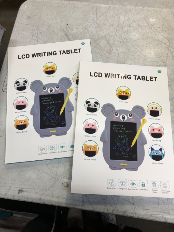 Photo 1 of Toy Works LCD Writing Tablet for Kids. 8.5" 2 Pack Doodle Drawing Board, Toddler Drawing Tablet Drawing Pad, Travel Size Tablet, Koala Bear and Panda Design.