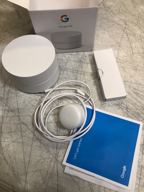 Photo 2 of Google Wifi - AC1200 - Mesh WiFi System - Wifi Router - 1500 Sq Ft Coverage - 1 pack One Pack