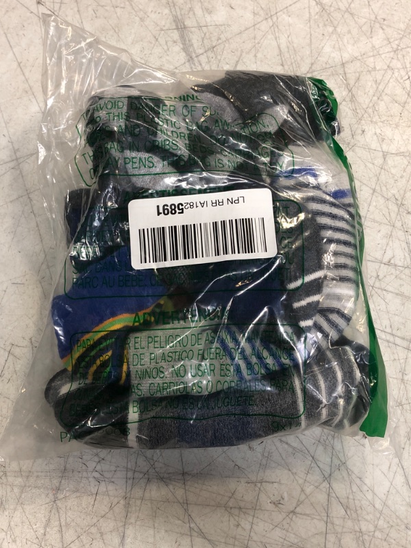 Photo 1 of Goodthreads Men's 5-Pack Patterned Socks, Assorted, Assorted Cobalt, Size 8.0