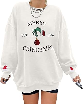 Photo 1 of CHRISTMAS SWEATER (WHITE, L)