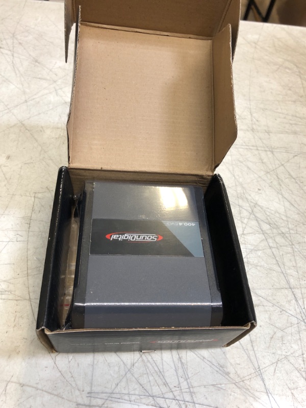Photo 1 of ++PACKAGE SEALED++ SounDigital 400.4 EVOX SounDigital 400.4 X-series Amplifier

