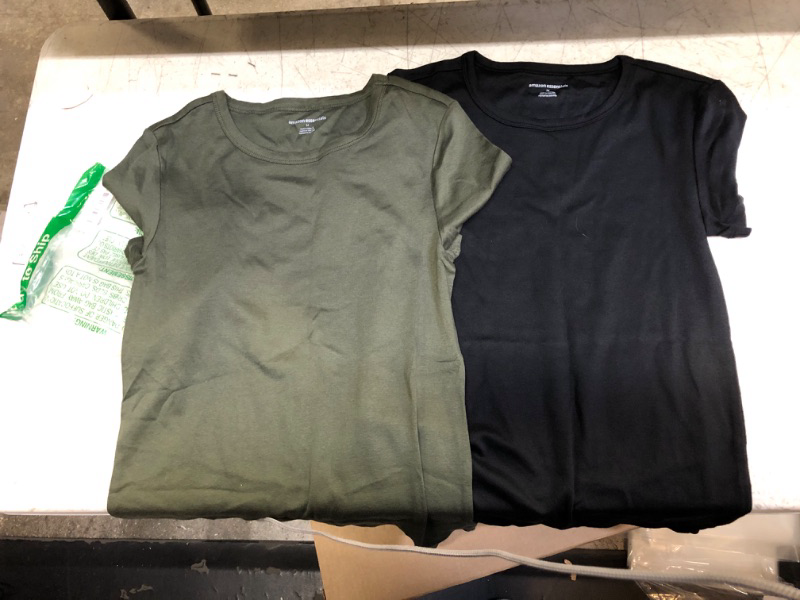 Photo 1 of 2 PACK MEDIUM SHIRTS (BLACK AND GREEN)