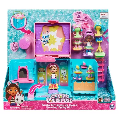 Photo 1 of Gabby's Dollhouse Rainbow Closet Portable Playset with Gabby Doll

