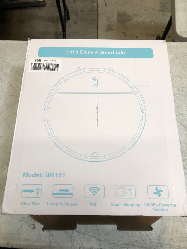Photo 3 of ZCWA Robot Vacuum, Robot Vacuum Cleaner with WiFi/APP/Alexa, Automatic Self-Charging, Robot Vacuum and Mop Combo Perfect for Carpet, Hard-Floor and Pet Hair Lake Blue
