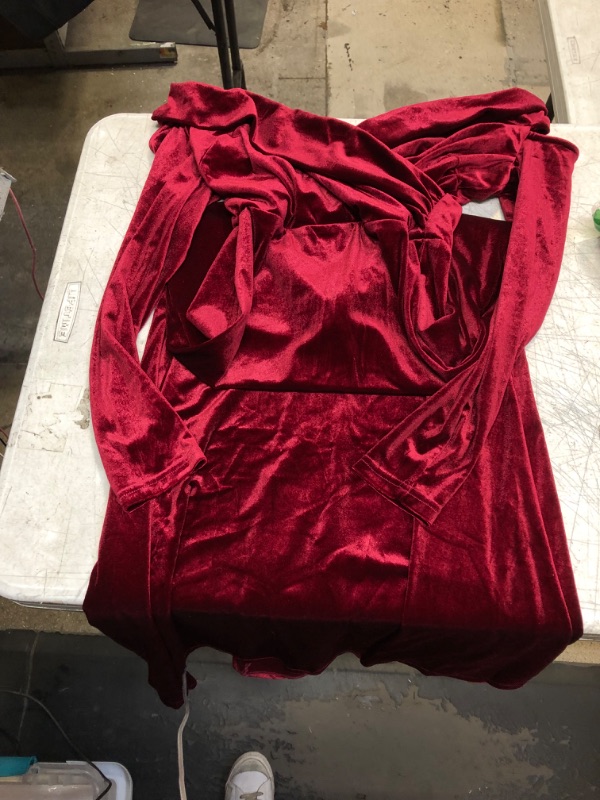 Photo 1 of Red Velvet Maxi Dress Medium 