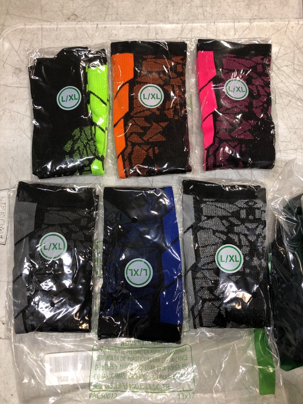 Photo 1 of 6 PACK LONG SOCKS, VARIOUS COLORS (SIZE L/XL)