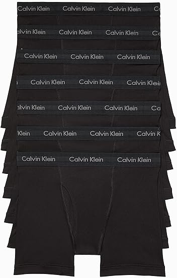 Photo 1 of +++OPEN PACKAGE+++ 7 PACK CALVIN KLEIN MEN'S UNDERWEAR (BLACK, L)