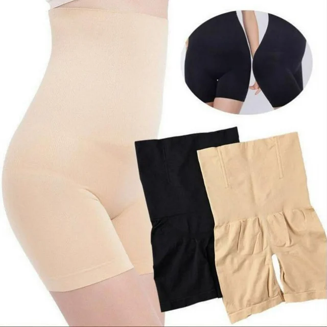 Photo 1 of Shapewear Shorts, High Waist Flat Angle Belly Pants Underwear Shaping Boyshort Panties Non-slip Short Panty for Women - SIZE XL 