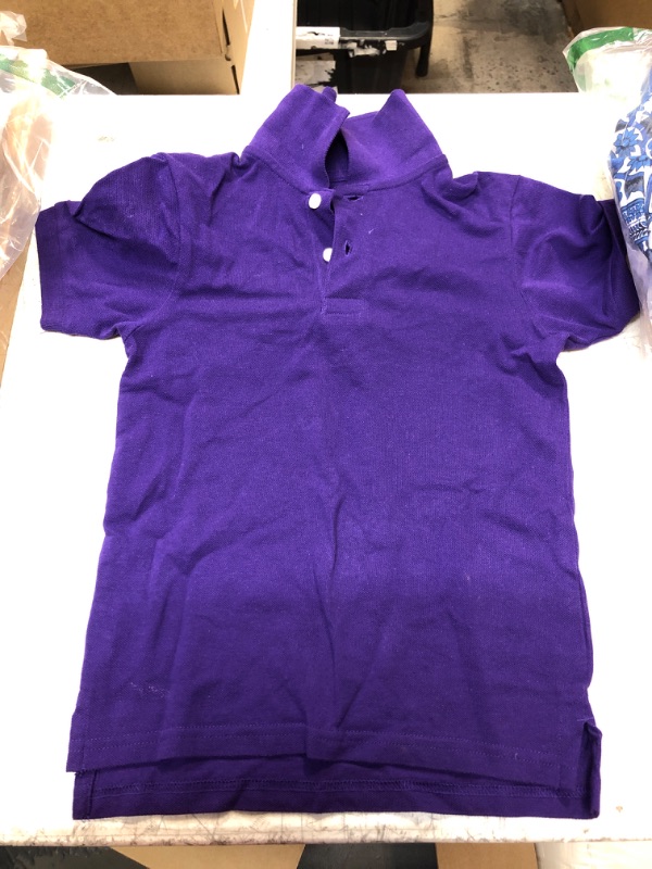 Photo 2 of BOYS COLLARD SHIRT (PURPLE, S)