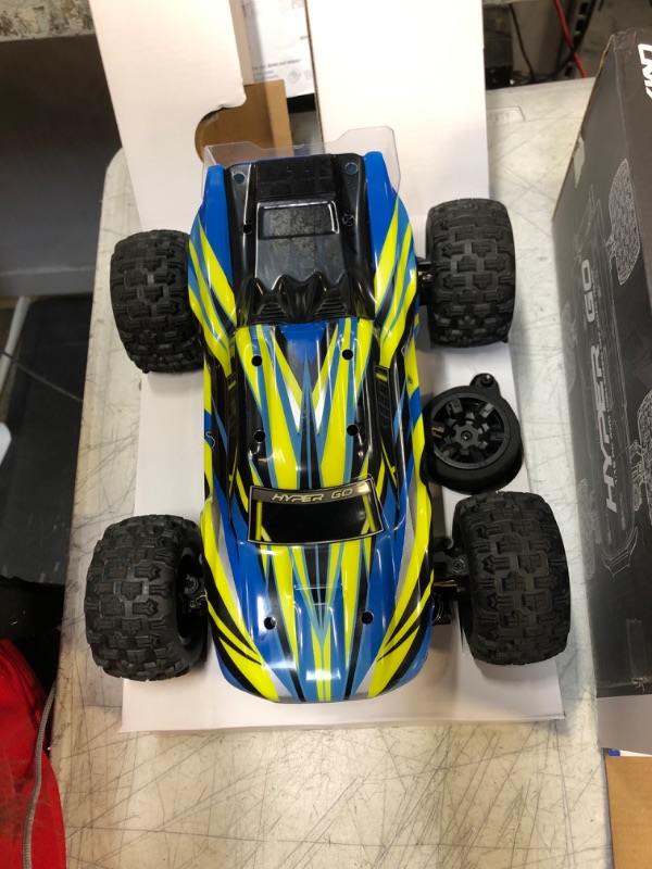 Photo 3 of HYPER GO H16BM 1:16 4X4 RTR Brushless Fast RC Cars for Adults, Max 42mph Hobby Electric Off-Road Jumping RC Trucks, RC Monster Trucks Oil Filled Shocks Remote Control Car with 2 Batteries for Boys