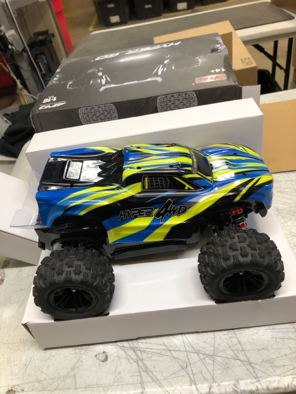 Photo 2 of HYPER GO H16BM 1:16 4X4 RTR Brushless Fast RC Cars for Adults, Max 42mph Hobby Electric Off-Road Jumping RC Trucks, RC Monster Trucks Oil Filled Shocks Remote Control Car with 2 Batteries for Boys