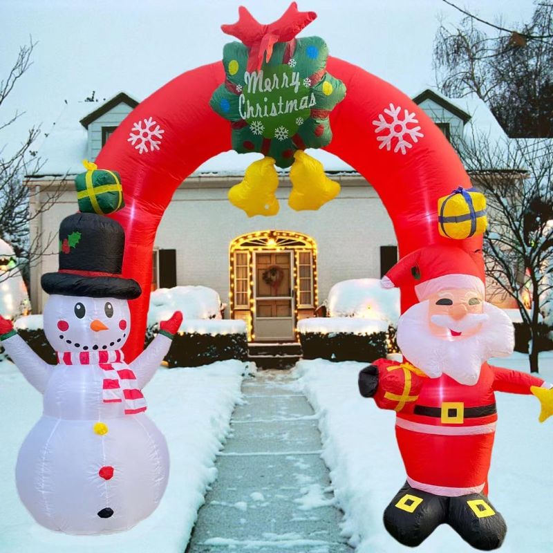 Photo 1 of ++SIZE UNKNOWN, USE STOCK PHOTO AS REFERENCE++ CHRISTMAS INFLATABLE ARCHWAY  // UNABLE TO TEST 