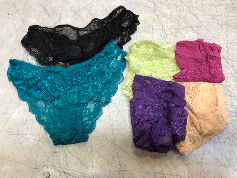 Photo 1 of 6 PACK LACEY UNDERWEAR FOR WOMEN - SIZE S 