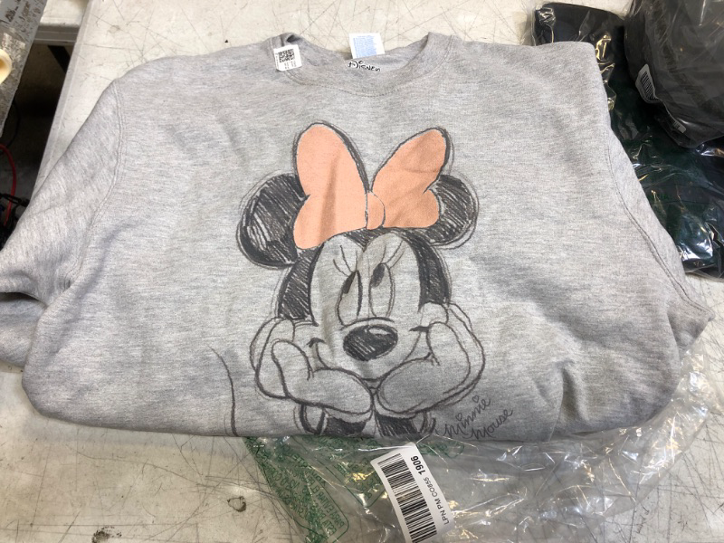 Photo 1 of GREY MINNIE MOUSE SWEATSHIRT - SIZE L 