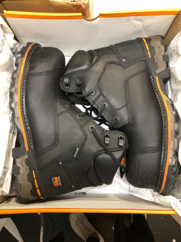 Photo 3 of ++DAMAGED BOX++ Timberland PRO Men's 6 Inch Boondock Comp Toe WP Insulated Industrial Work Boot 11 Black