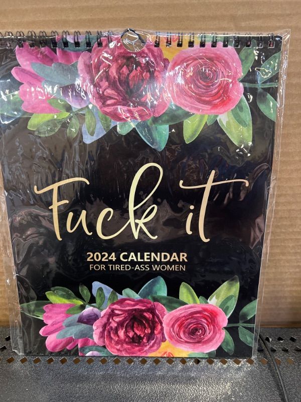 Photo 2 of 2024 Calendar for Tired Women | Flower Calendar Memo | Tired Women Calendar Gift for Women | Wall Calendar for Tired|