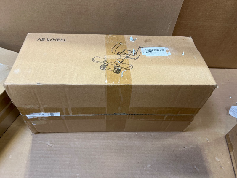 Photo 1 of Ab Roller Wheel with Elbow Support and Timer, Automatic Rebound Abdominal Wheel for Effective Abdominal,Perfect Exercise Ab Wheel for Core Workout Home/Gym BLACK