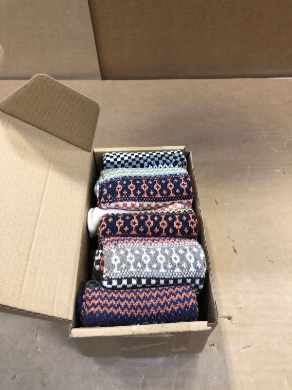 Photo 1 of 5 Pack Womens Wool Socks Winter Warm Socks Thick Knit Cabin Cozy Crew Soft Socks Gifts for Women
