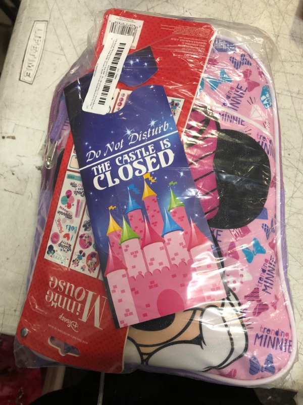 Photo 1 of Minnie Mouse Backpack and Lunch Box Set - Bundle with Mini 11" Minnie Backpack, Minnie Mouse Lunch Box, Water Bottle, Stickers, More | Minnie Mouse Backpack for Girls