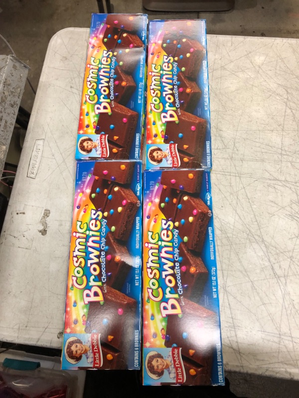 Photo 2 of ( PACK OF 4 ) Little Debbie Cosmic Brownies, 1 Box, 6 Individually Wrapped Brownies (BB 04MAR24)