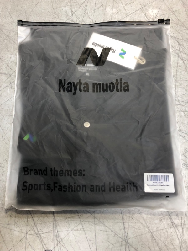 Photo 2 of Nayta muotia Women's Short Sleeve T-Shirt Solid Loose Casual Activewear Basic Henley Summer Tee Shirt XL Black Heather