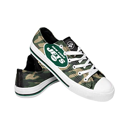 Photo 1 of FOCO New York Jets NFL Womens Camo Low Top Canvas Shoes - 9
